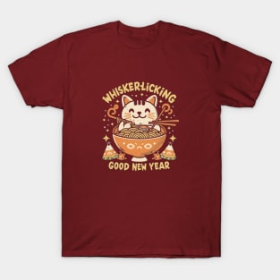 Whisker-Licking Good New Year T-Shirt